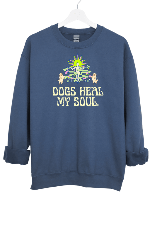 Dogs Heal My Soul (Unisex Crewneck Sweatshirt)