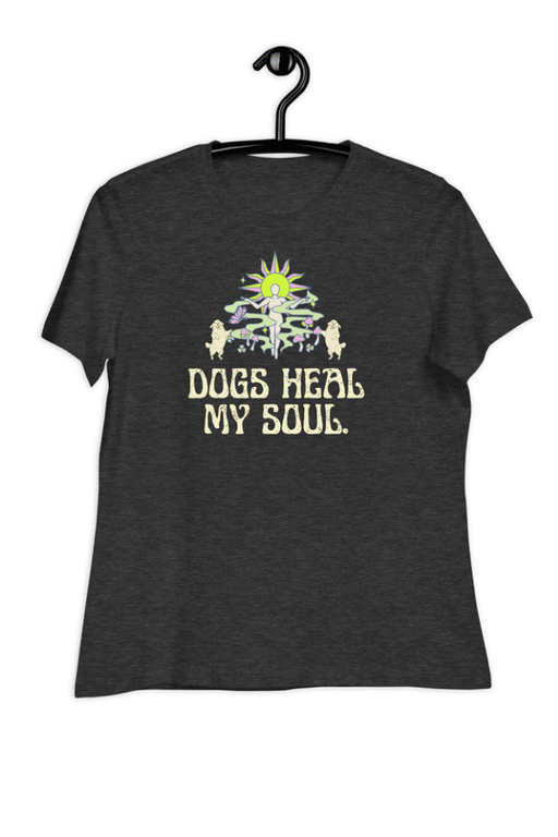 Dogs Heal My Soul (Ladies Cut Short Sleeve Tee)