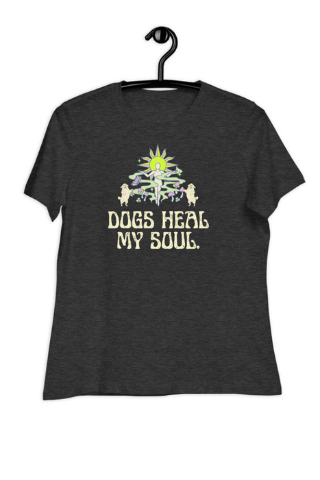 Dogs Heal My Soul (Ladies Cut Short Sleeve Tee)