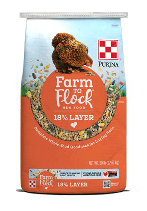 Purina® Farm to Flock™ 18% Layer Hen Food