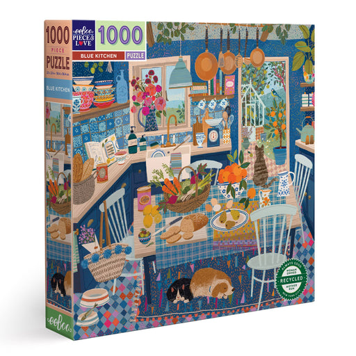 Blue Kitchen 1000 Piece Square Adult Jigsaw Puzzle