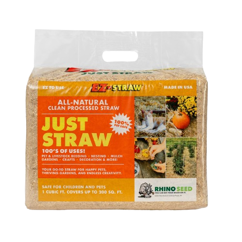 EZ Straw All-Purpose Straw Bale, 1 cu ft