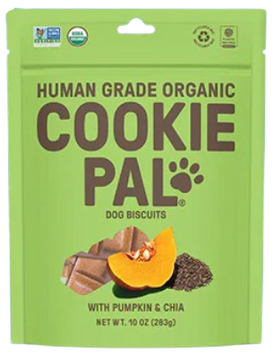 Cookie Pal Pumpkin & Chia Human Grade Organic Biscuits, 10oz