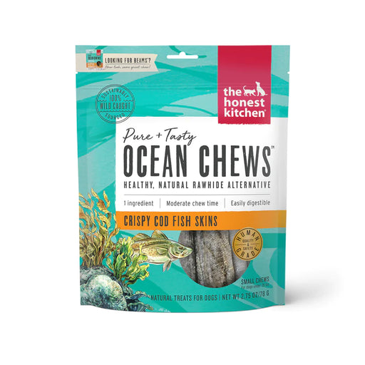 The Honest Kitchen BEAMS Grain Free Ocean Chews Cod Skin Dog Treats - Small
