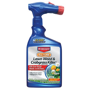 Bayer BioAdvanced® All-in-One Lawn Weed & Crabgrass Killer - 32oz - Ready-to-Use - Hose-End Sprayer