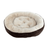 Sleep Zone Round Rib Corduroy Bed, Chocolate