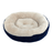 Sleep Zone Round Rib Corduroy Bed, Navy