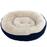 Sleep Zone Round Rib Corduroy Bed, Navy