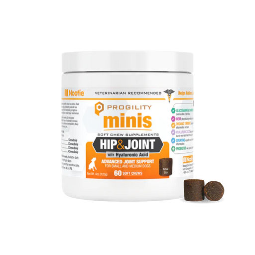 Nootie Mini Progility Hip & Joint Soft Chew Supplements for Dogs, 60CT