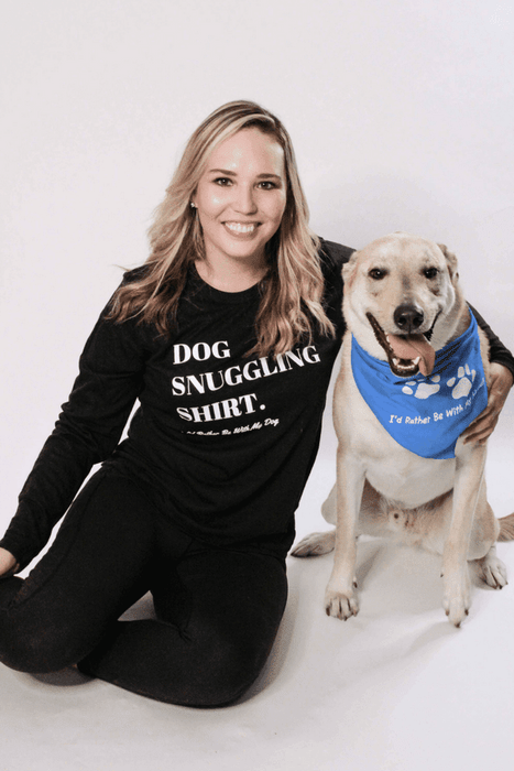 Dog Snuggle Shirt (Unisex Long Sleeve Tee)