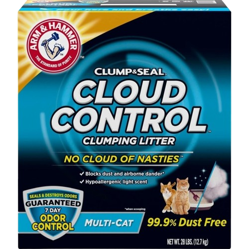 Arm & Hammer Clump & Seal Cloud Control Clumping Multi-Cat Cat Litter