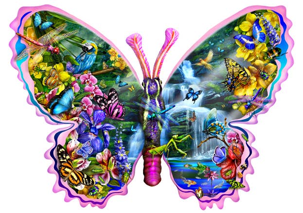 0707 Butterfly Waterfall Puzzle