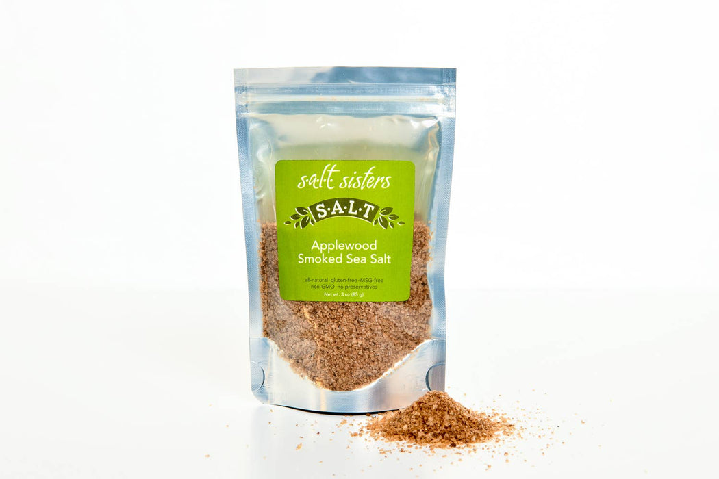 All-Natural Sea Salt - Applewood Smoked - 3 oz