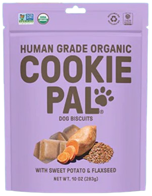 Cookie Pal Sweet Potato & Flaxseed Human Grade Organic Biscuits, 10oz
