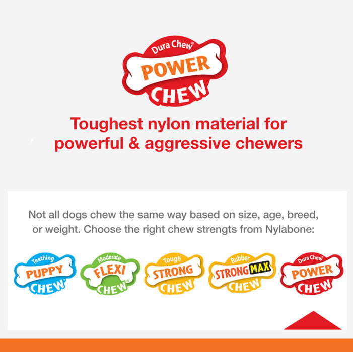 Nylabone Power Chew Original & Textured Bone Chew Dog Toy
