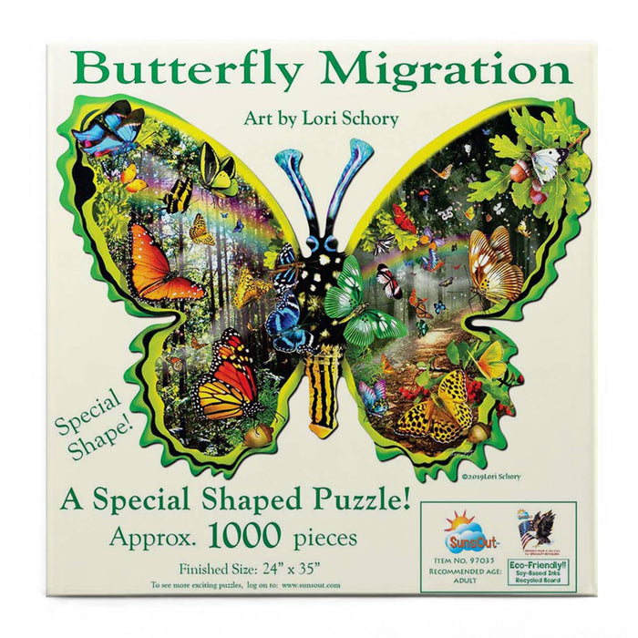 0297 Butterfly Migration SHAPED Puzzle