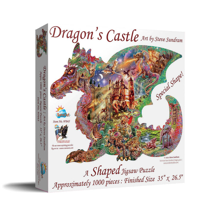 1080 Dragon's Castle Shaped Puzzle