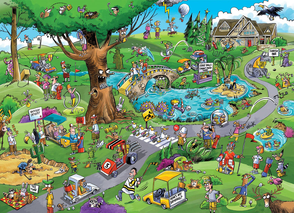 DoodleTown: Par for the Course 1000pc puzzle