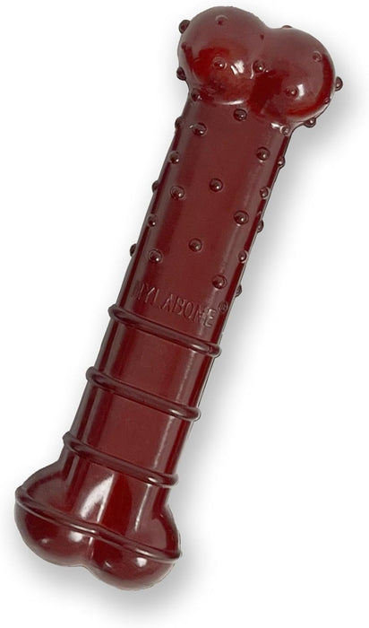 Nylabone Textured Bone Power Chew Dog Toy, Basted Blast Bacon & Steak Flavor, Medium Dogs - Up to 35lbs