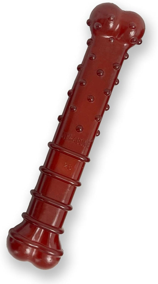 Nylabone Textured Bone Power Chew Toy for Dogs, Basted Blast Bacon and Steak Flavor, Large Dogs - Up to 50 lbs