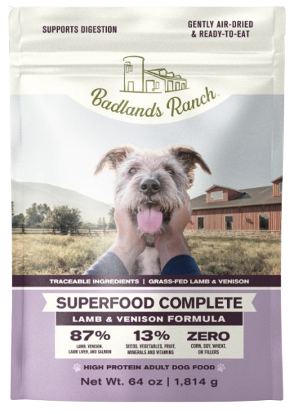 Badlands Ranch Air-Dried Superfood Complete Lamb & Venison Formula for Dogs