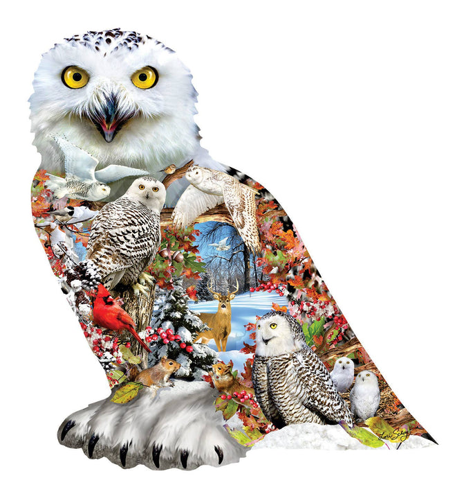 1072 Snowy Owl Shaped Puzzle