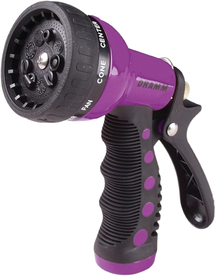 Dramm Revolver 9-Pattern Spray Nozzle, Purple