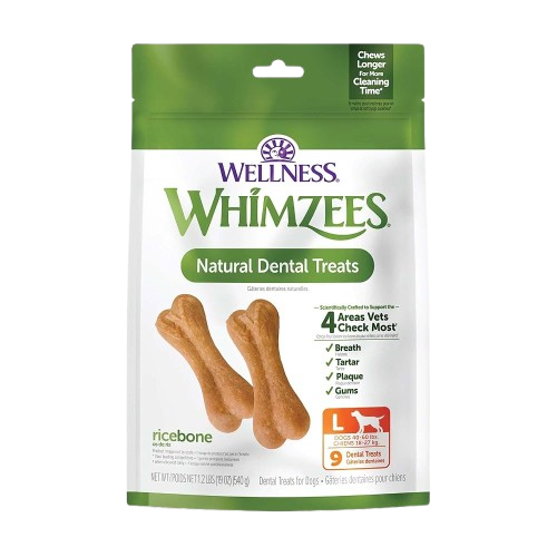 Wellness Whimzees Ricebone for Dogs, Large, 9 count