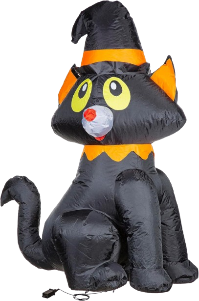 Halloween 4' Inflatable Black Cat
