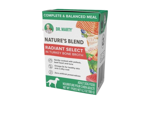 Dr Marty Nature's Blend Radiant Select in Turkey Bone Broth Wet Dog Food, 6.3 Ounces