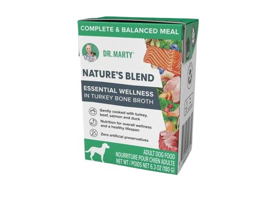 Dr Marty Nature's Blend Essential Wellness in Turkey Bone Broth Wet Dog Food, 6.3 Ounces
