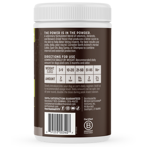 Earth Animal Nature's Natural Flea & Tick Daily Internal Powder Supplement