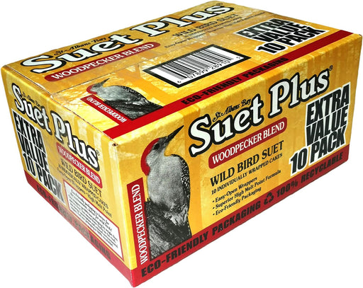 Suet Plus Woodpecker Suet Cakes, 10 pack Value Pack