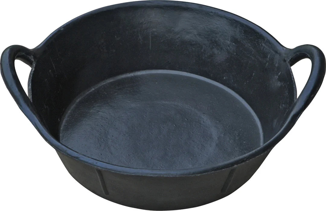 Little Giant Rubber Feed Pan, 3 gal with Handles