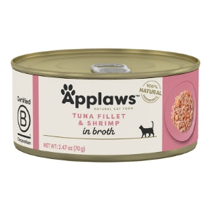 Applaws Natural Wet Cat Food Tuna Fillet & Shrimp in Broth