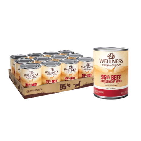 Wellness Natural Grain Free 95% Beef Recipe Adult Wet Canned Dog Food