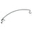 Clamp-On Deck Hook - Black - 18in