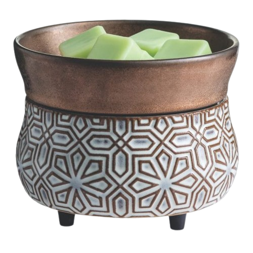 Bronze Geometric 2-In-1 Classic Fragrance Warmer