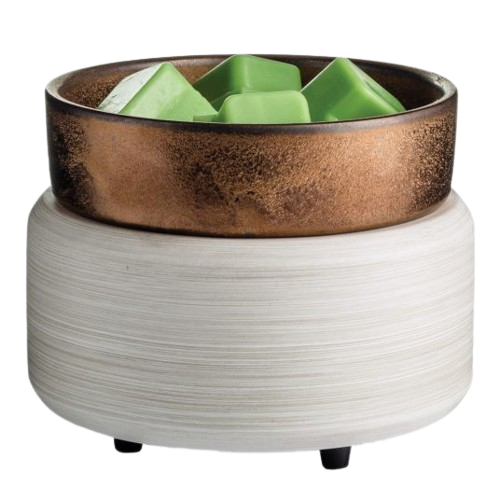 White Washed Bronze 2-In-1 Classic Fragrance Warmer