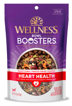 Wellness Bowl Boosters Functional Topper for Dogs, Heart Health, 4oz