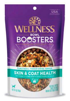 Wellness Bowl Boosters Functional Topper for Dogs, Skin & Coat, 4oz