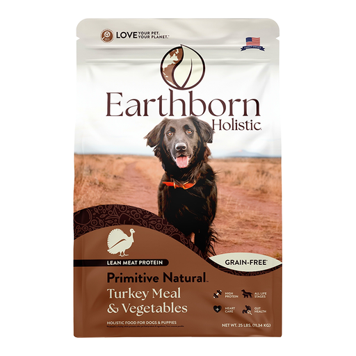 Earthborn Holistic Primitive Natural Grain Free Turkey Dry Dog Food