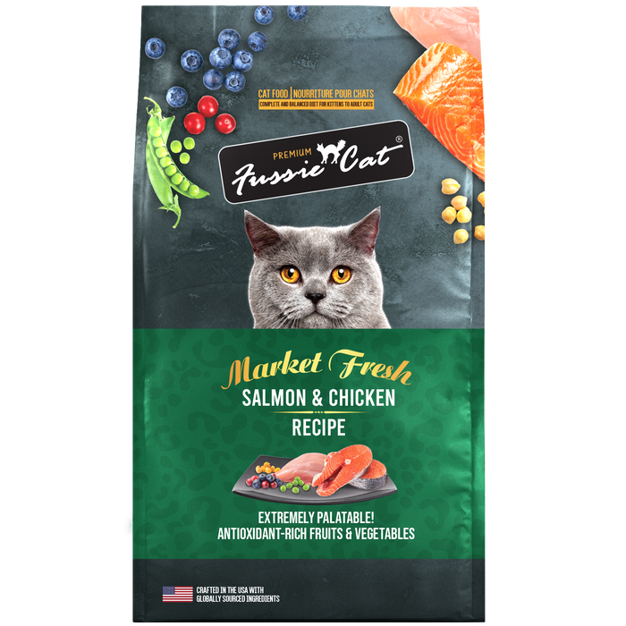 Fussie Cat Market Fresh Salmon & Chicken Meal Dry Cat Food