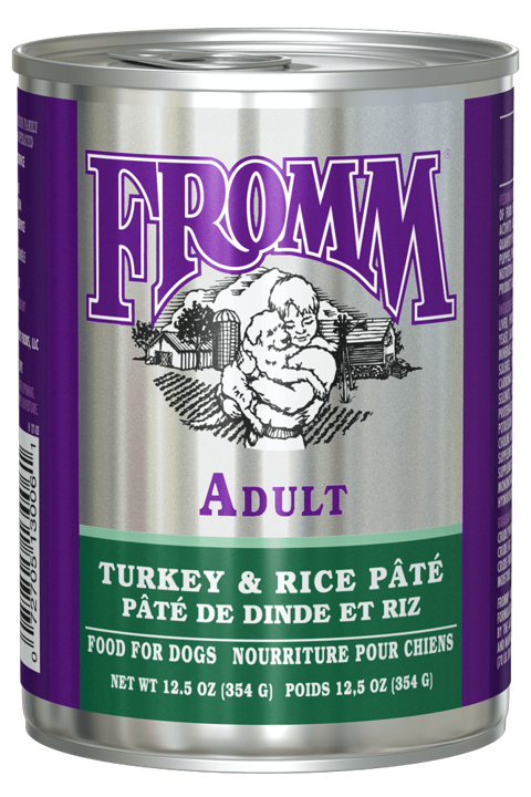 Fromm Classic Turkey and Rice Pate Canned Dog Food, 12.5oz