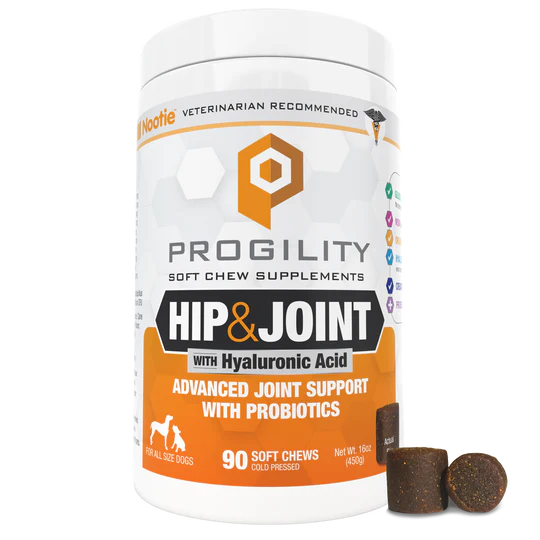 Nootie Progility Hip & Joint Soft Chew Supplements for Dogs, 90CT