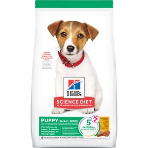 Hill's Science Diet Puppy Small Bites Chicken & Brown Rice Recipe Dry Dog Food, 12.5 lb bag