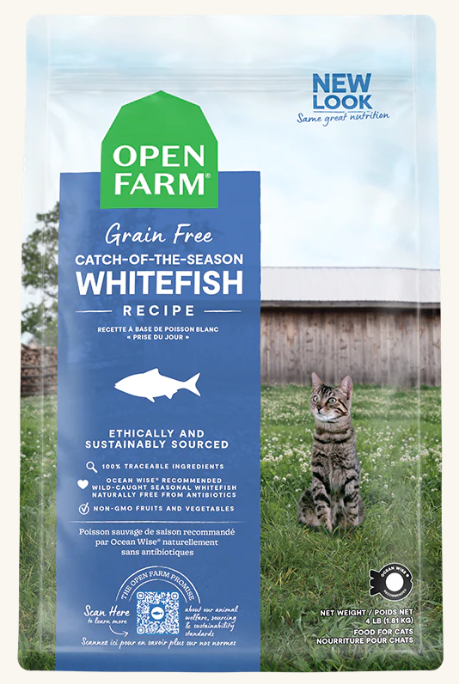 Open Farm Catch-of-the-Season Whitefish Grain Free Dry Cat Food, 2lbs