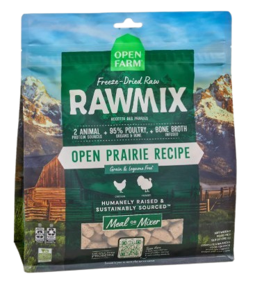 Open Farm RawMix Open Prairie Freeze Dried Raw Morsels Dry Dog Food, 13.5oz