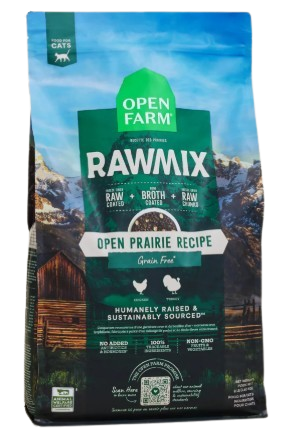 Open Farm RawMix Open Prairie Grain-Free Dry Cat Food, 2.25lbs