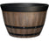 22" Pinot Barrel Planter - Natural Oak